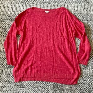 Eileen Fisher Organic Linen Cotton Slub Crew Neck Top